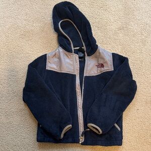 The North Face Kids Navy and Light Gray Hoodie